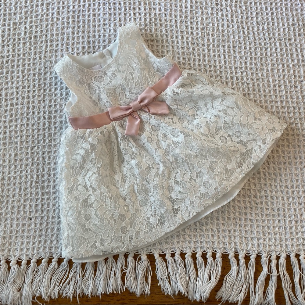 Bonnie Baby White Lace Dress